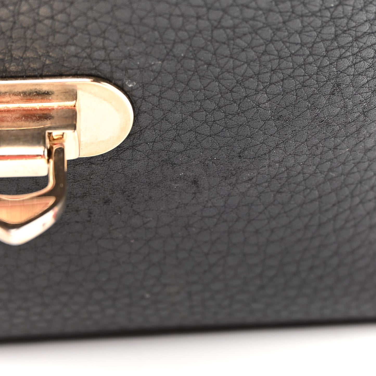 Pebbled Calfskin Embroidered Medium Rockstud Flip Lock Crossbody Bag Black