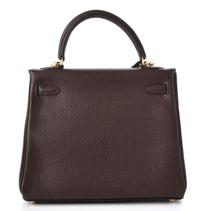 Hermes Togo Kelly Retourne 25 Chocolate 5 of 39
