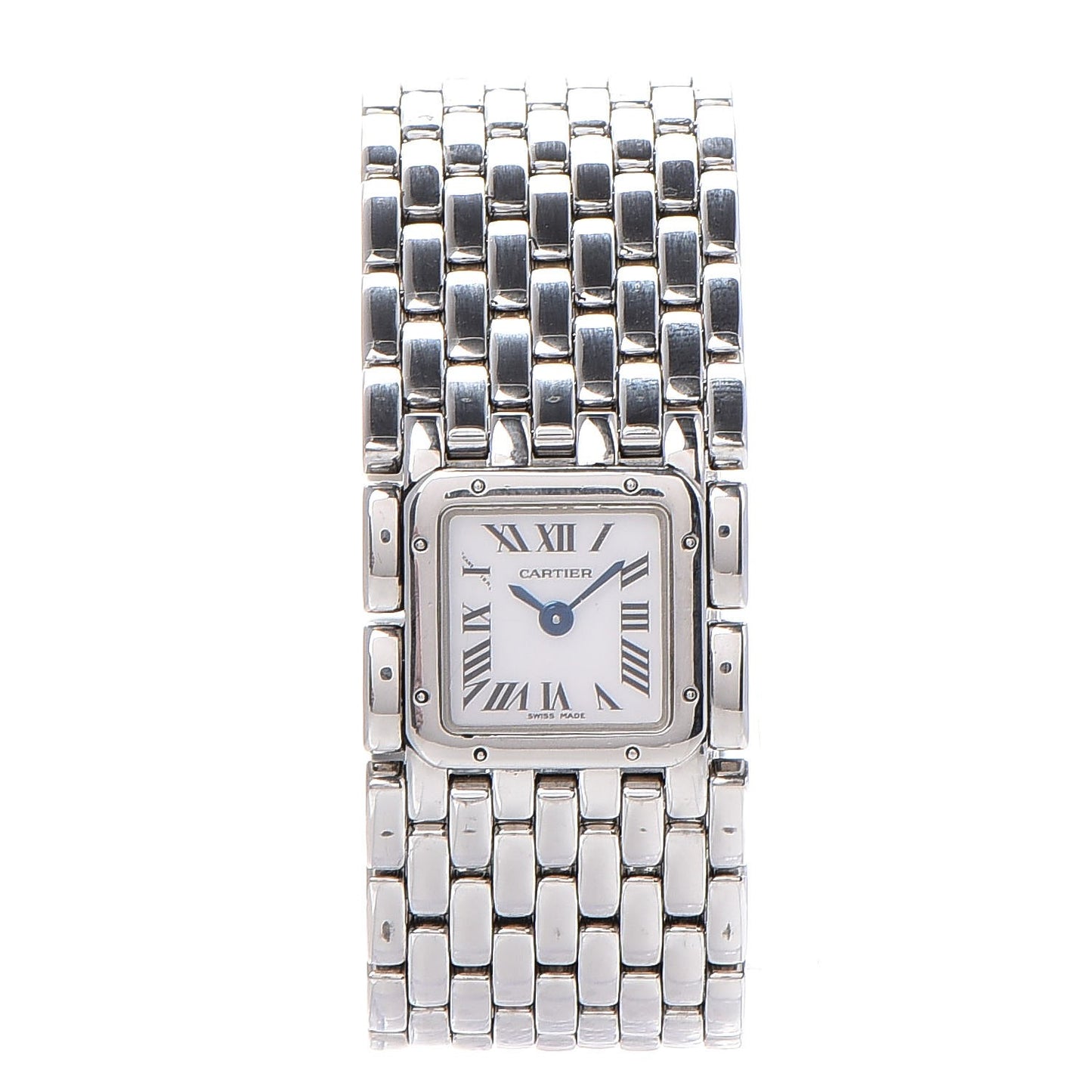 Stainless Steel 21mm Panthere Ruban Quartz Watch