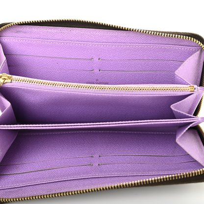 Louis Vuitton Damier Ebene Illustre Zippy Wallet Violet 5 of 12
