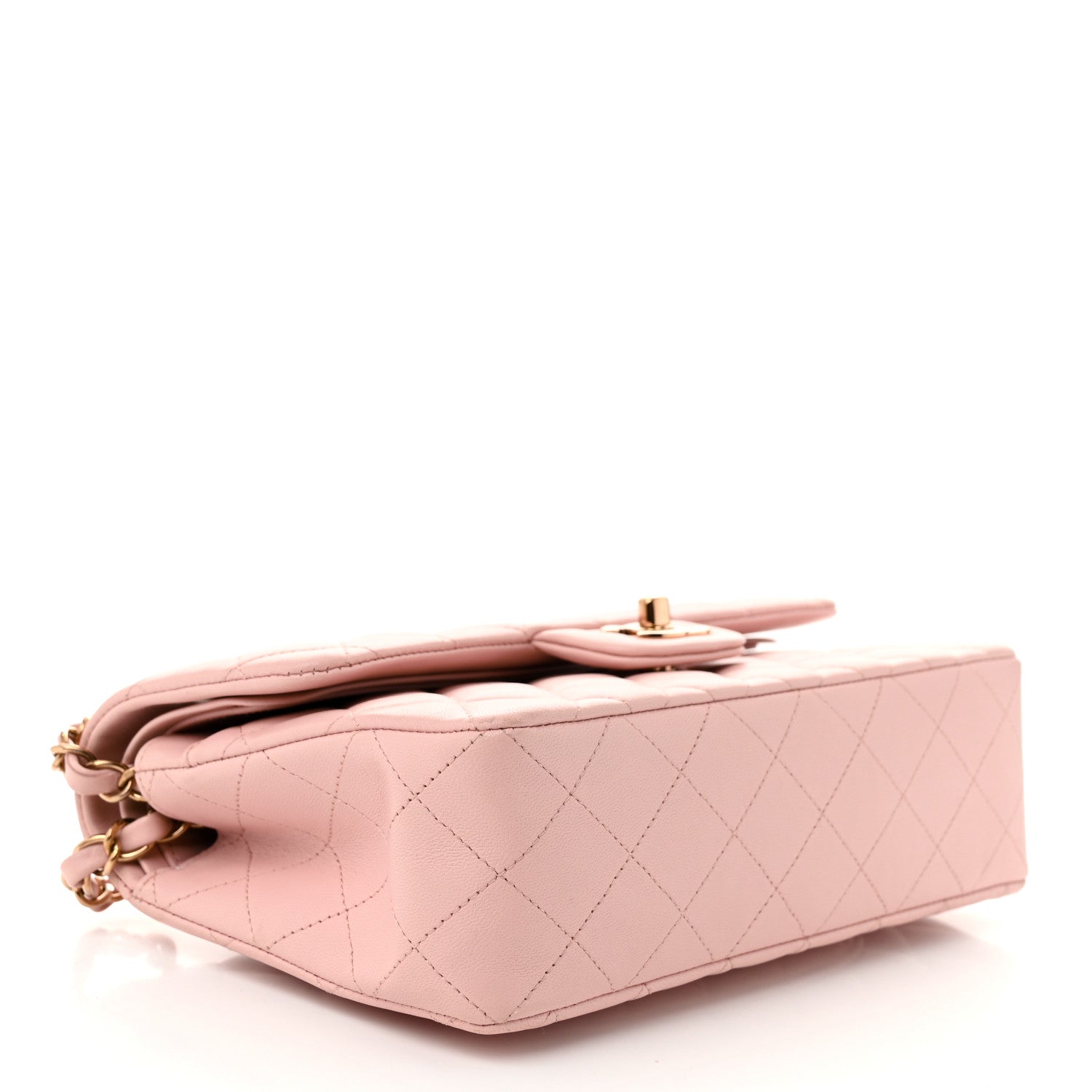 Chanel Lambskin Quilted Small Double Flap Light Pink 4 of 11