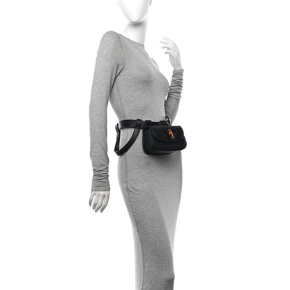 Gucci Calfskin Bamboo Mini 1947 Belt Bag 80 32 Black 2 of 10