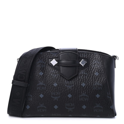 MCM Visetos Small Essential Crossbody Bag Black 1 of 4