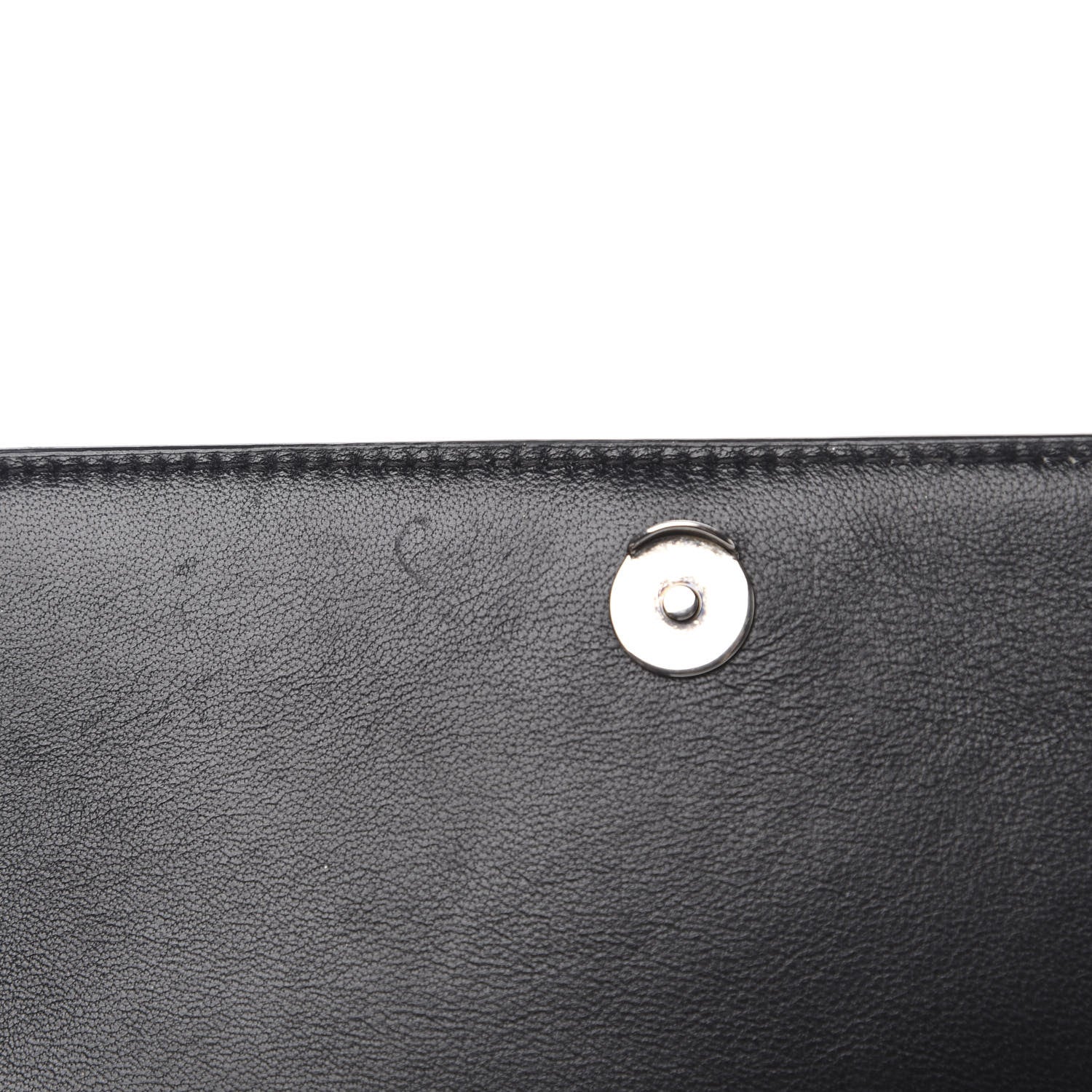 Balenciaga Matte Calfskin Diagonal Allover Logo Print B Wallet on Chain Black White 12 of 12