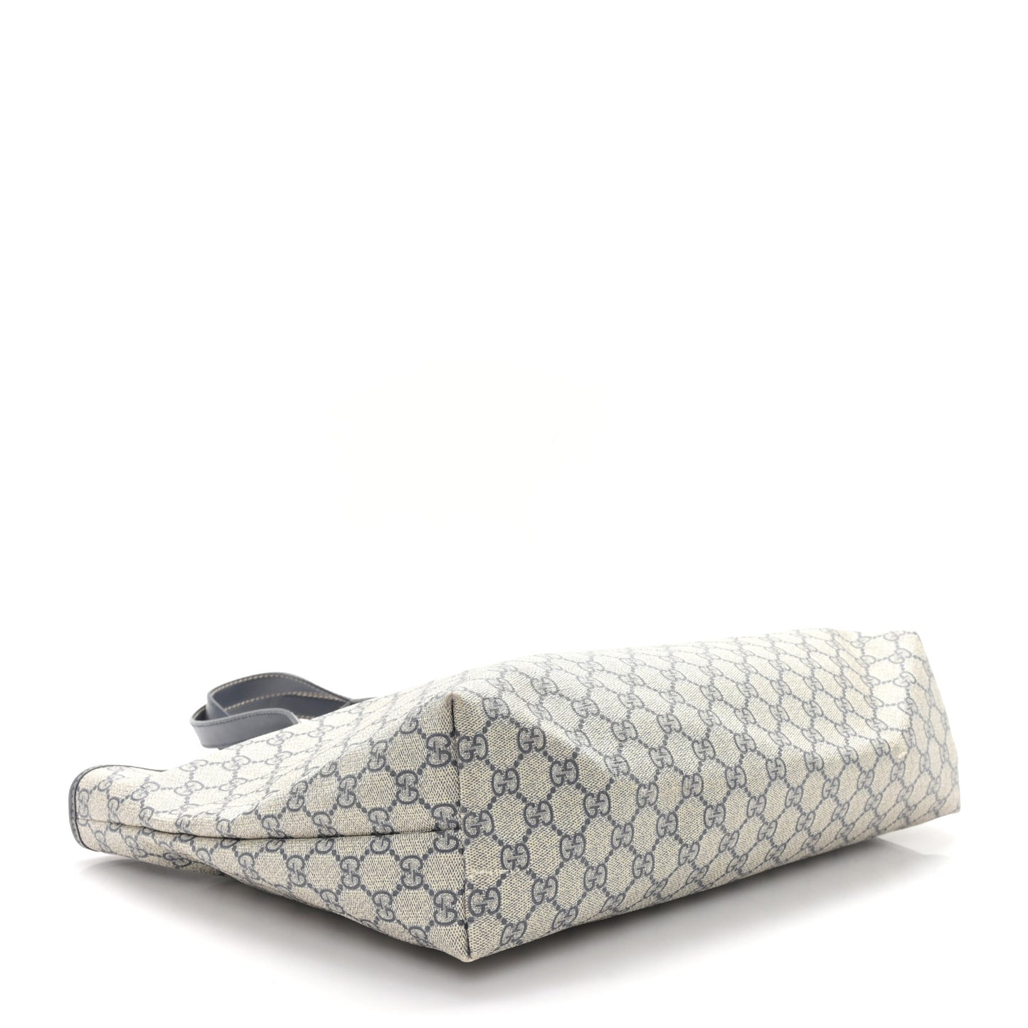 GG Supreme Monogram Medium Zippered Shopping Tote Navy