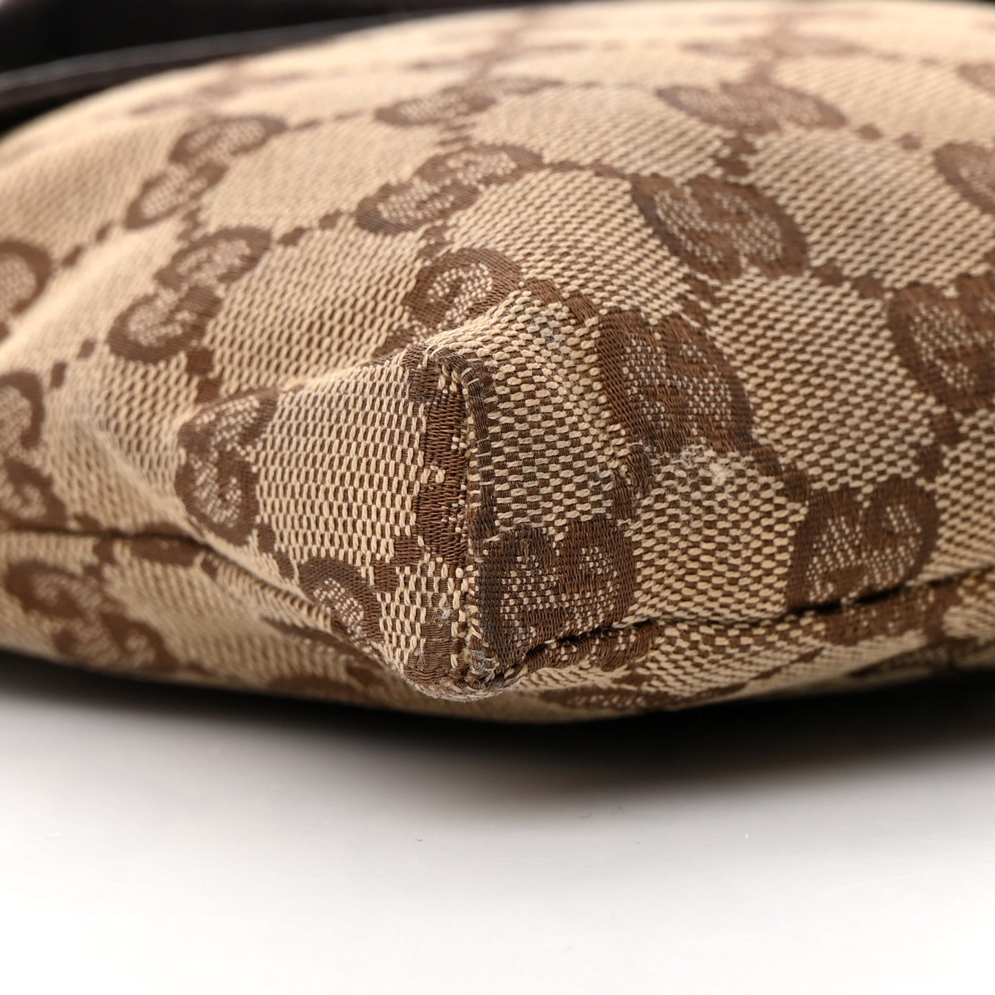 Monogram Double Pocket Belt Bag Dark Brown