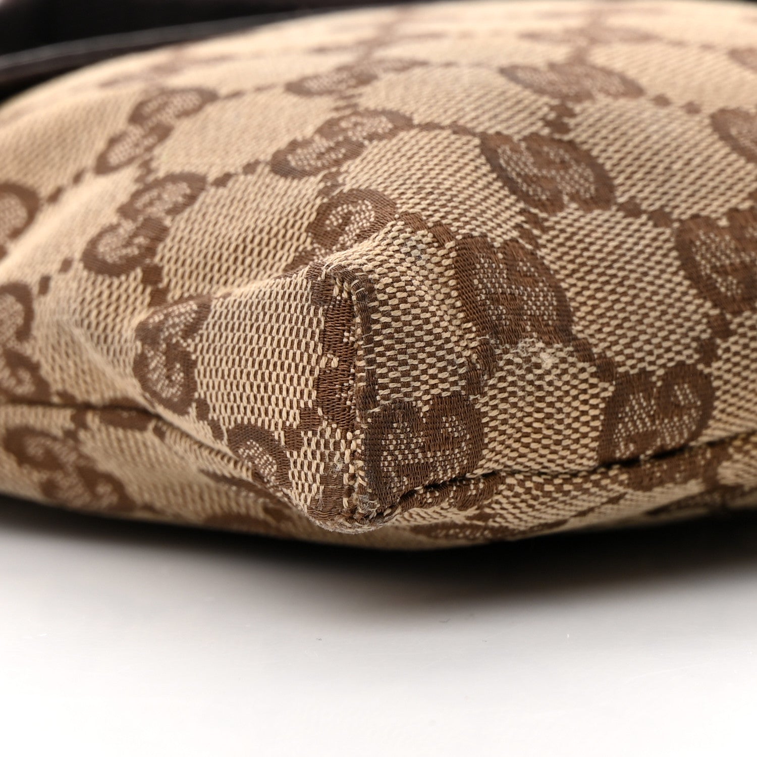 Gucci Monogram Double Pocket Belt Bag Dark Brown 11 of 17