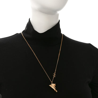 Chanel CC Sneaker Motif Necklace Gold 2 of 5