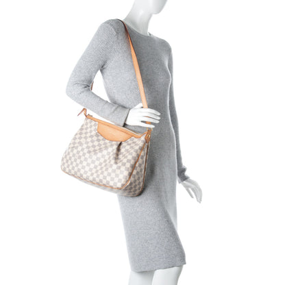 Louis Vuitton Damier Azur Siracusa MM 2 of 9