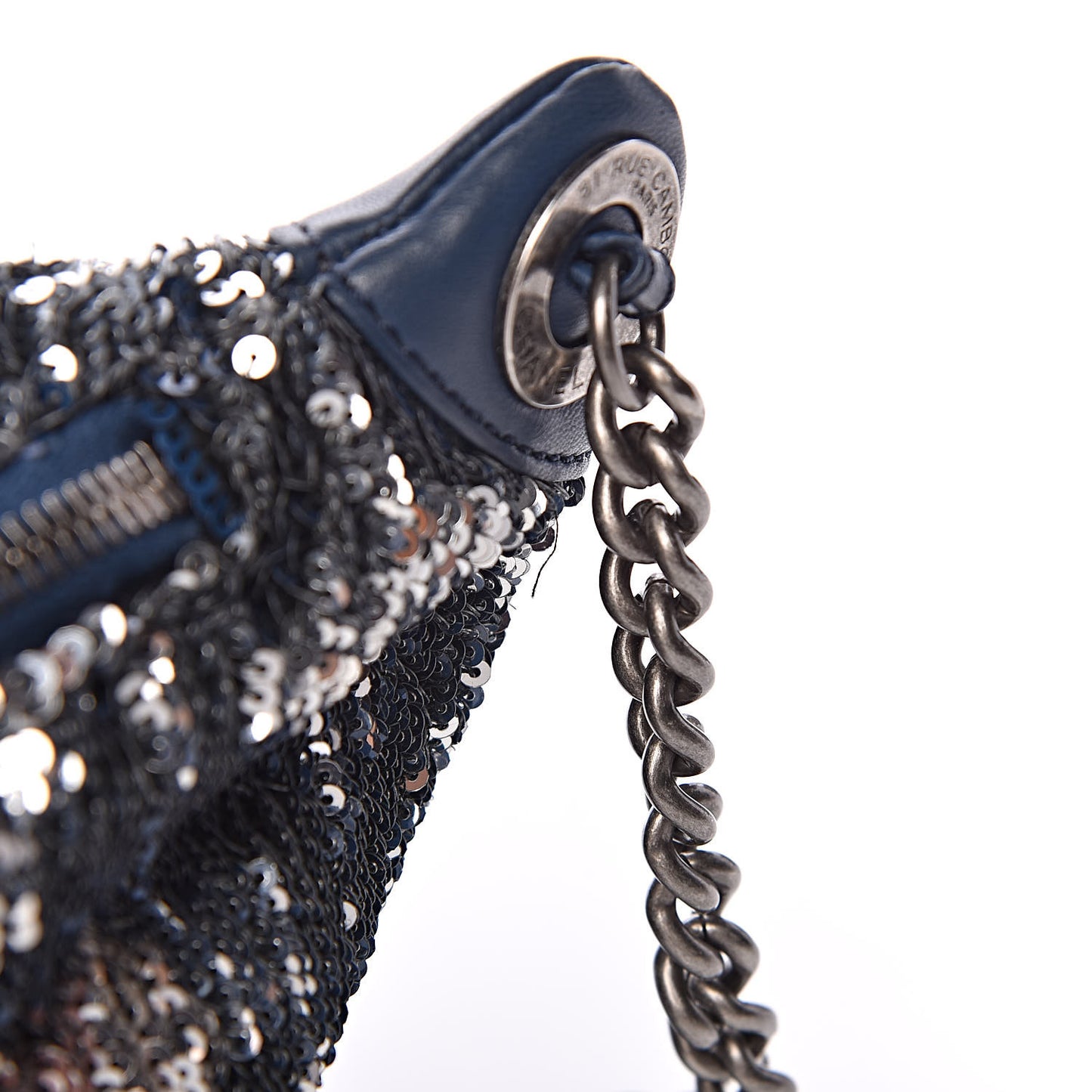 Sequin Coco Cuba Waist Bag Fanny Pack Blue Pink
