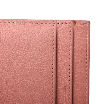 Chanel Goatskin Camellia Embossed Card Holder Pink 11 of 12