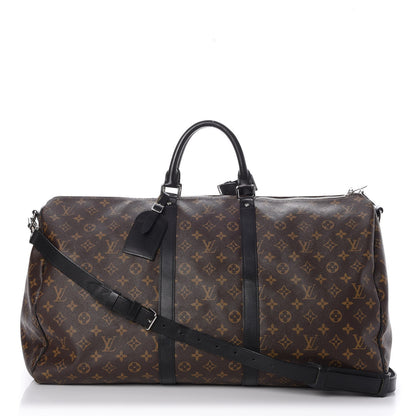 Louis Vuitton Monogram Macassar Keepall Bandouliere 55 1 of 7