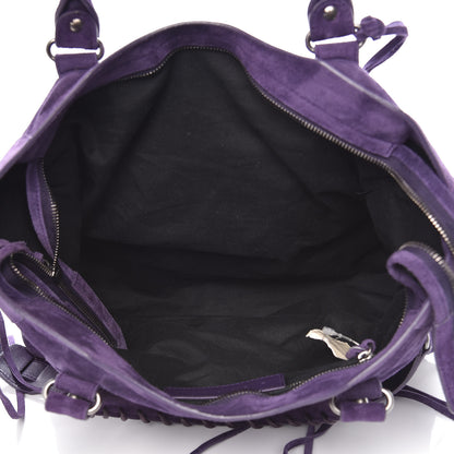 Balenciaga Baby Daim Suede Classic Silver Hardware City Purple 5 of 11