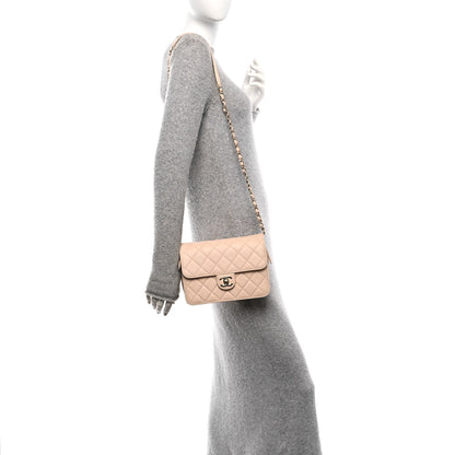 Chanel Caviar Quilted Large Like A Wallet Flap Light Beige 3 of 19