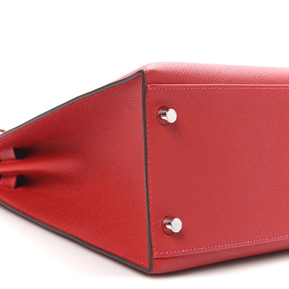 Hermes Epsom Kelly Sellier 32 Rouge Casaque 9 of 10