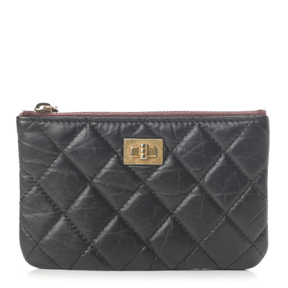 Chanel Aged Calfskin Quilted Small Reissue Cosmetic Case Black 1 of 7