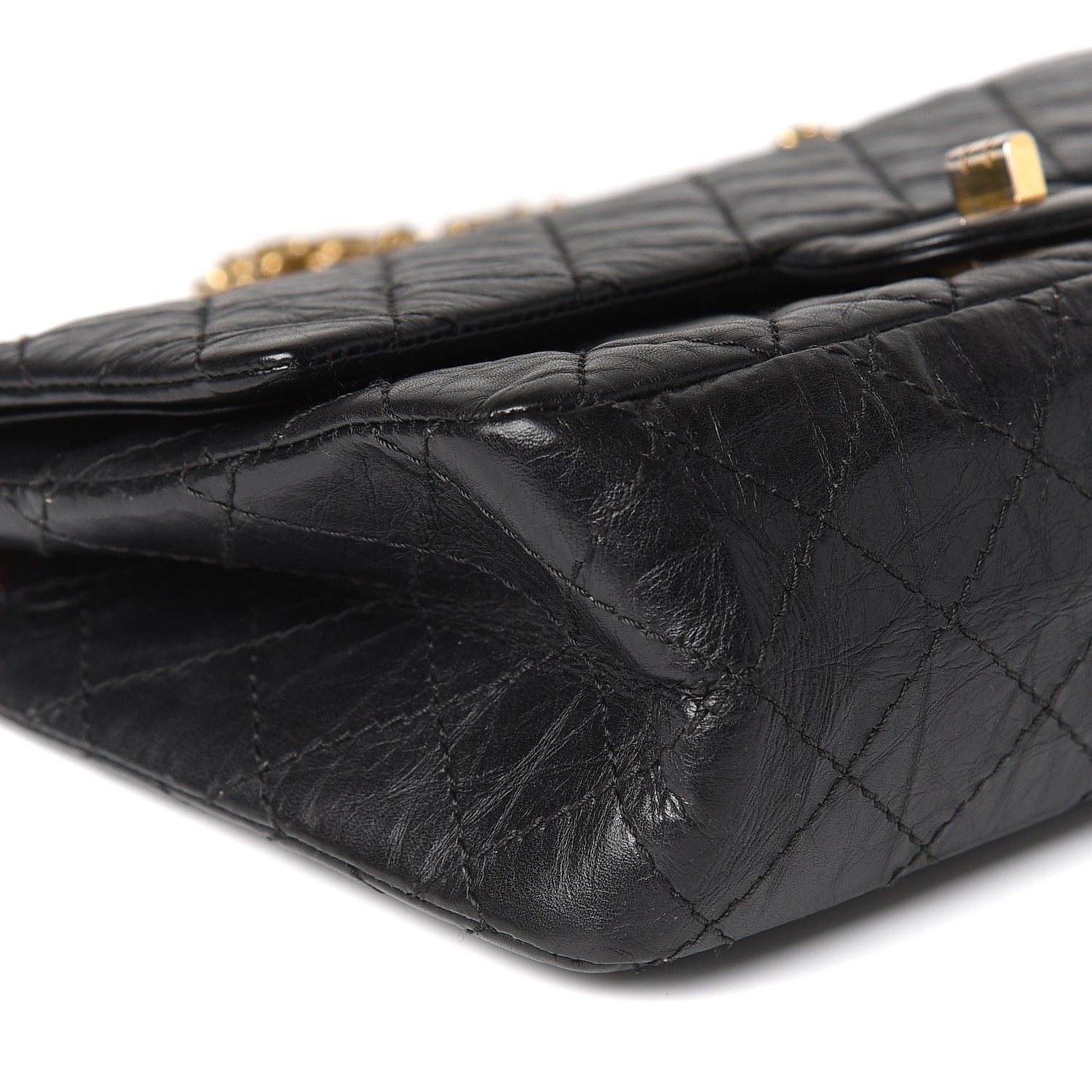 Chanel Aged Calfskin Quilted 2.55 Reissue 225 Flap Black 8 of 9