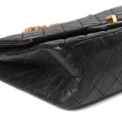 Chanel Aged Calfskin Quilted 2.55 Reissue 225 Flap Black 8 of 9