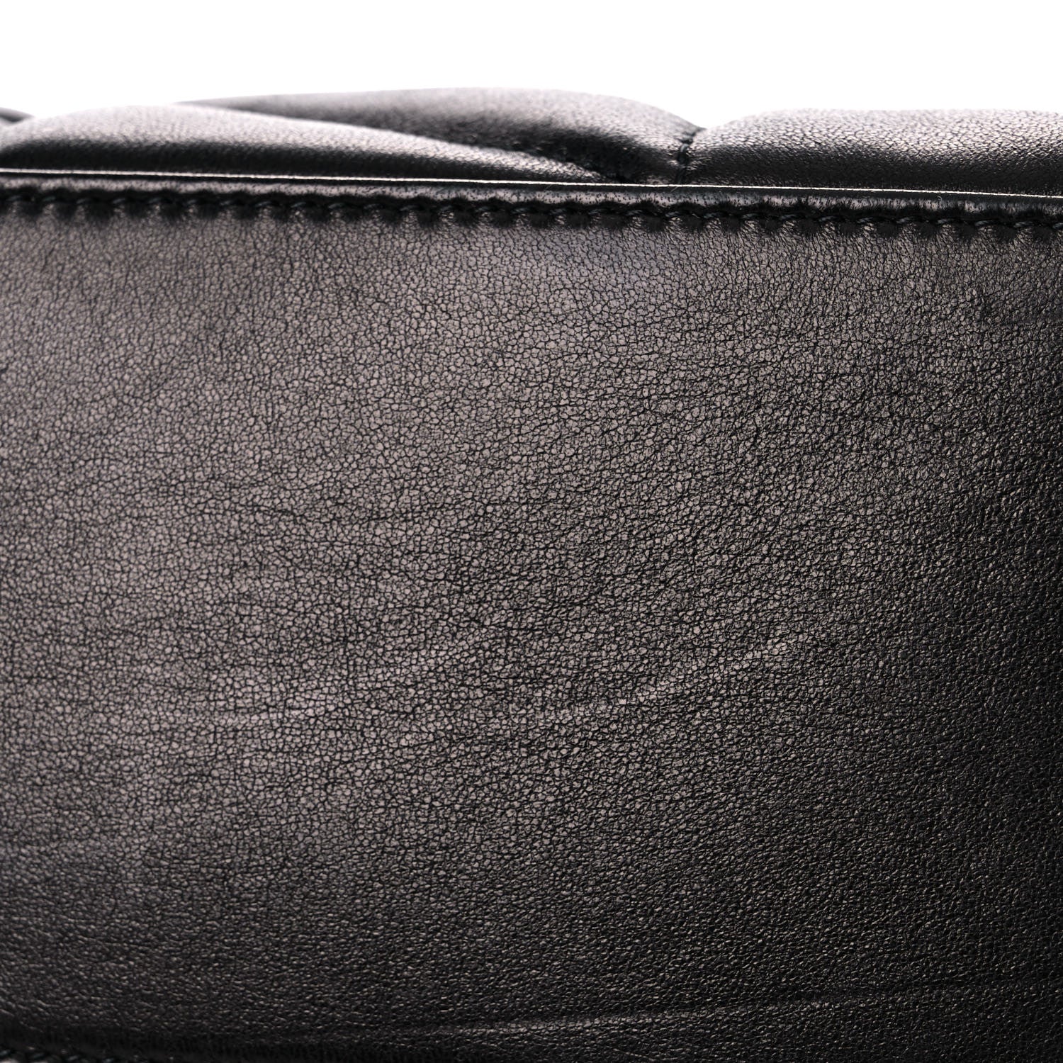 Saint Laurent Lambskin Quilted Small Loulou Puffer Monogram Chain Satchel Black 15 of 15