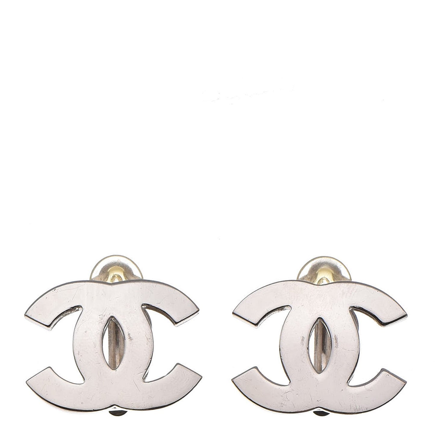 CC Clip On Earrings Silver