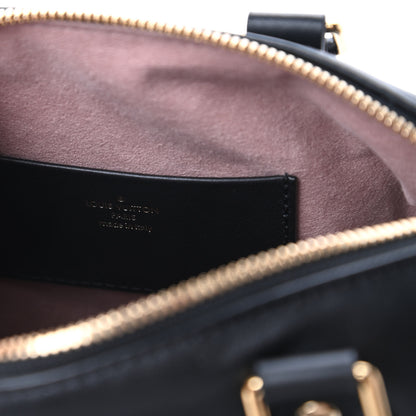 Louis Vuitton Lambskin Embossed Monogram Speedy 22 Bandouliere Black 8 of 9
