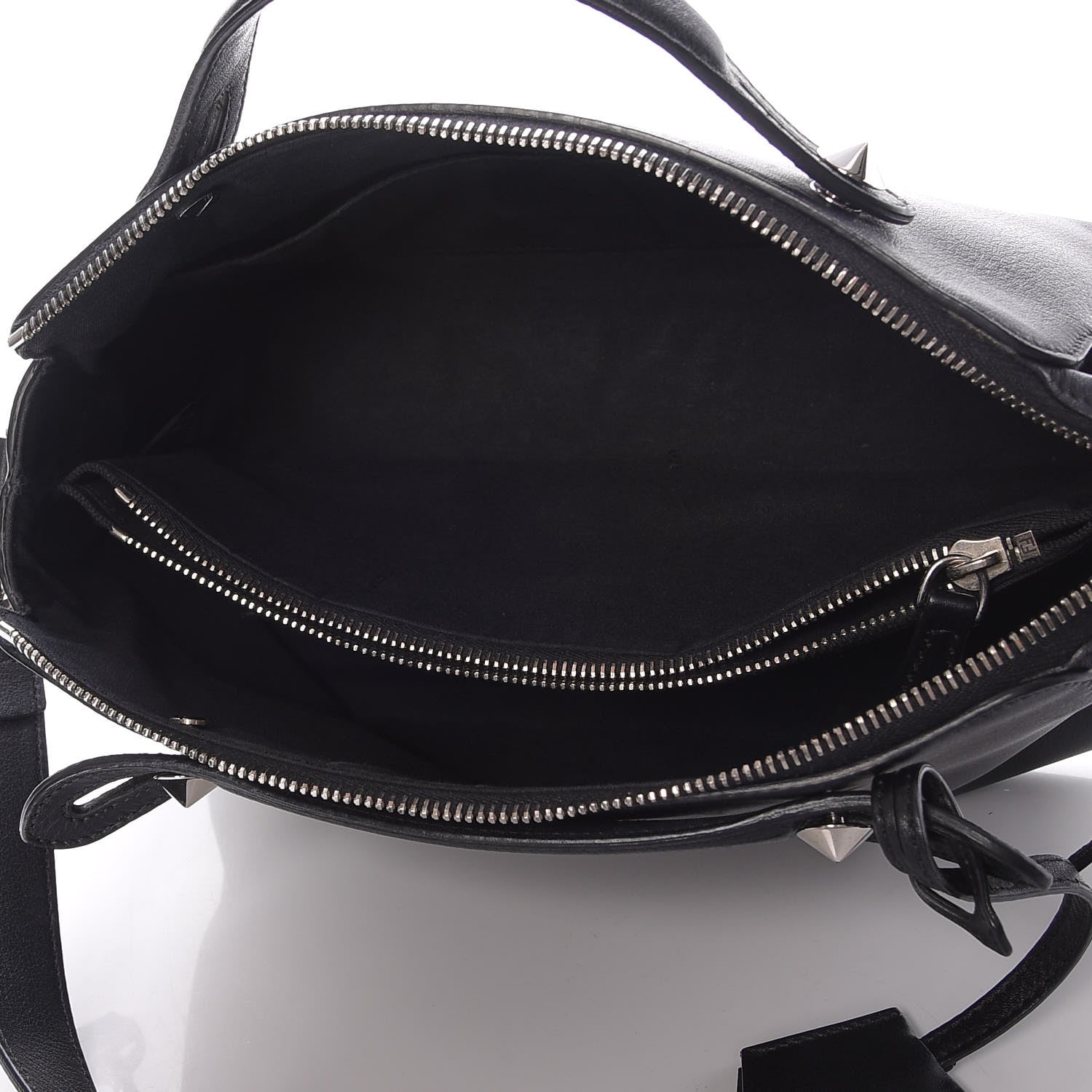 Fendi Vitello Dolce Medium By The Way Boston Bag Black 5 of 13