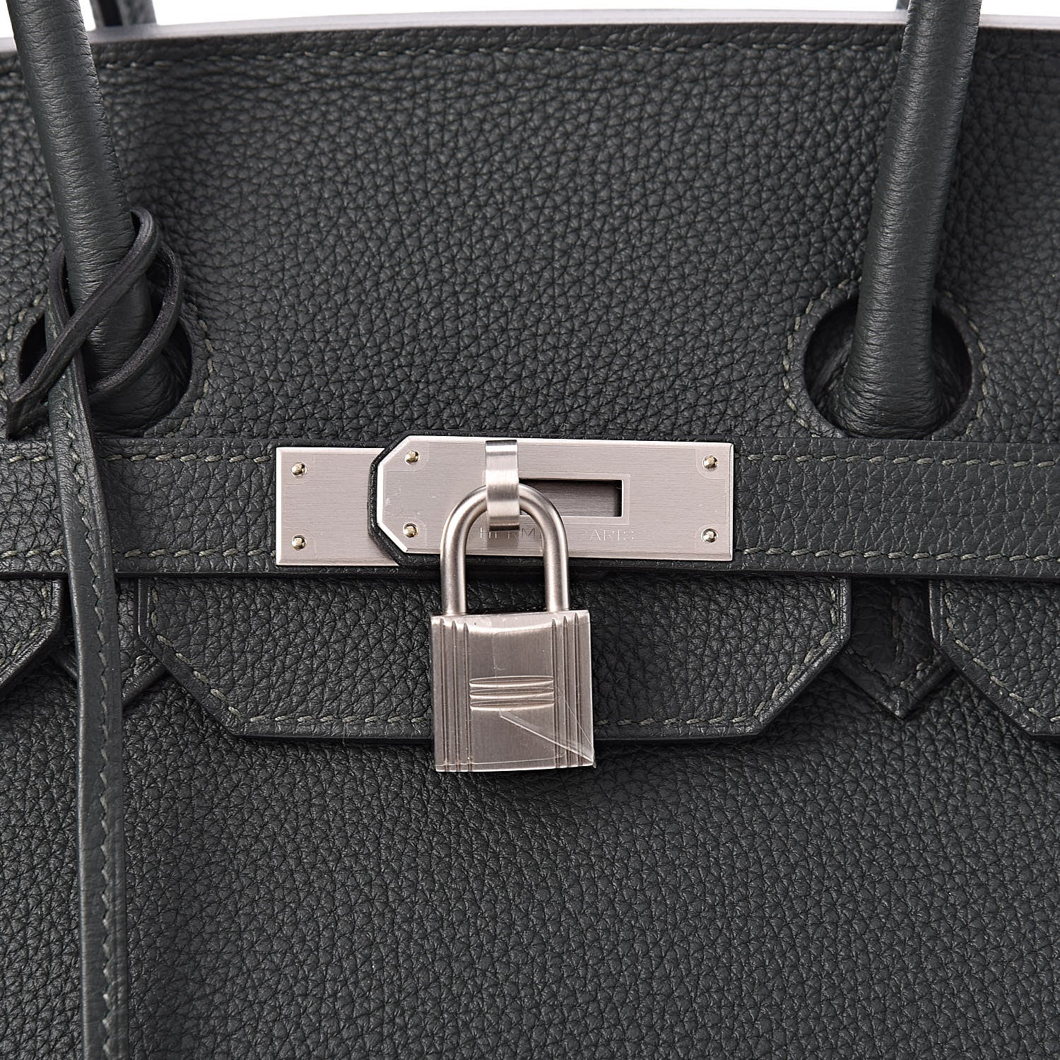 Hermes Togo Horseshoe Birkin 35 Vert Cypress Anemone 29 of 33