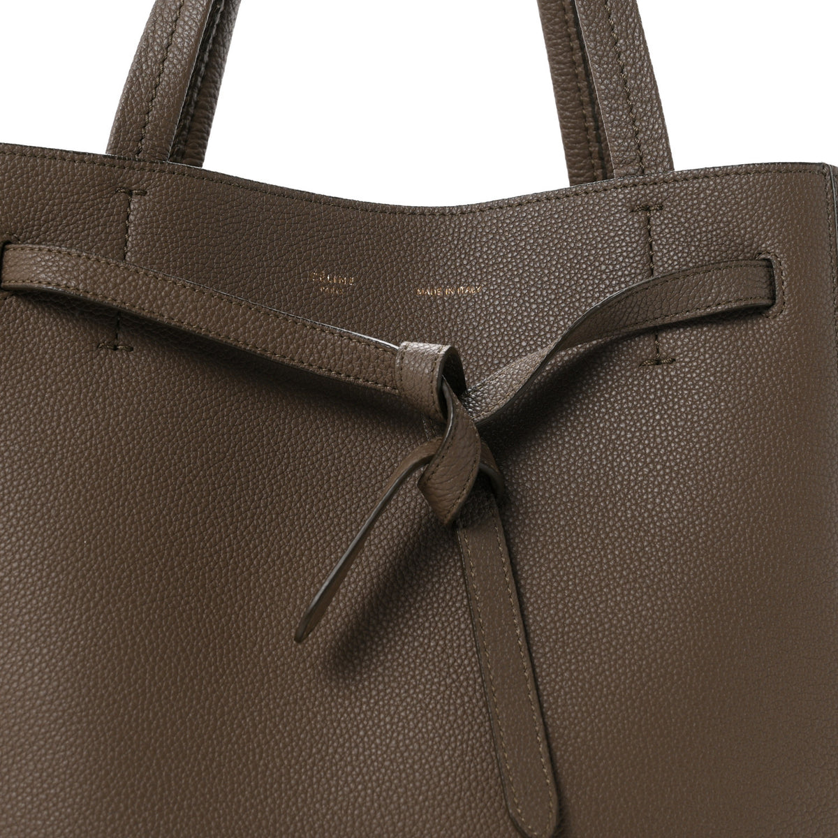 Soft Grained Calfskin Small Belt Cabas Phantom Taupe