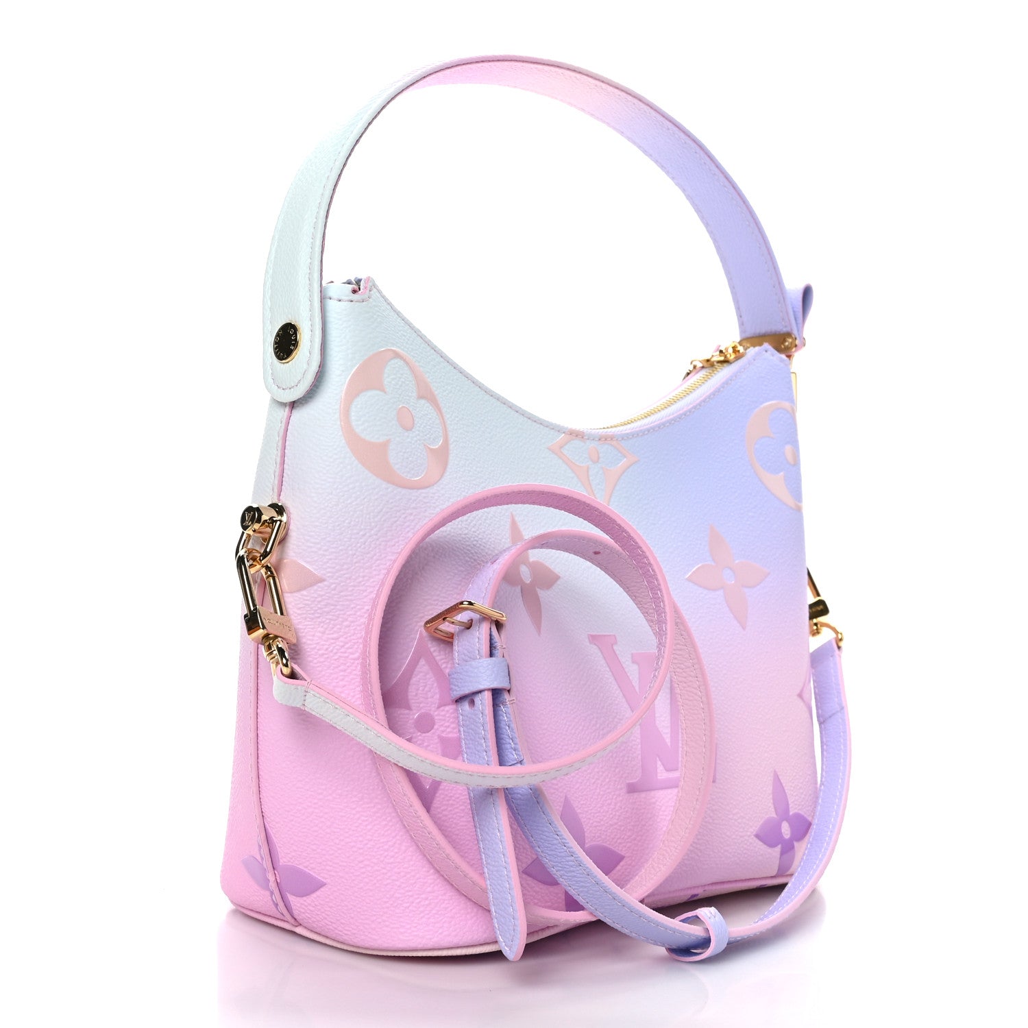 Louis Vuitton Monogram Giant Spring In The City Marshmallow Hobo PM Sunrise Pastel 3 of 8