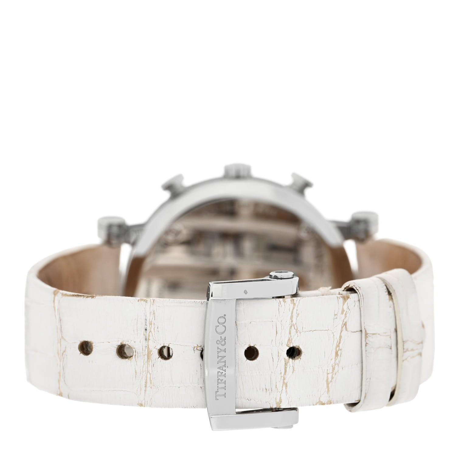 Tiffany Stainless Steel Alligator 36mm Atlas Chronograph Quartz Watch 3 of 8