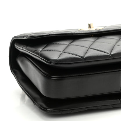 Chanel Lambskin Quilted Small Trendy CC Dual Handle Flap Bag Black 9 of 11