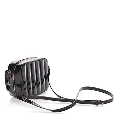 Saint Laurent Patent Matelasse Monogram Toy Vicky Camera Bag Black 3 of 10