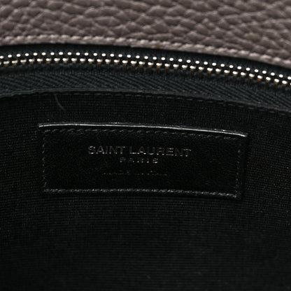 Saint Laurent Grained Calfskin Small Sac De Jour Fog 6 of 9