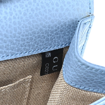 Gucci Dollar Calfskin Small Interlocking G Shoulder Bag Mineral Blue 12 of 14