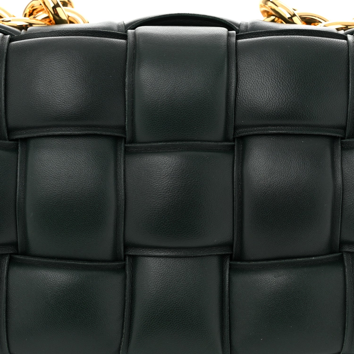 Bottega Veneta Lambskin Maxi Intreccio Padded Chain Cassette Crossbody Bag Inkwell 8 of 10
