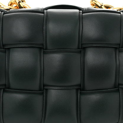 Bottega Veneta Lambskin Maxi Intreccio Padded Chain Cassette Crossbody Bag Inkwell 8 of 10