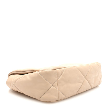 Chanel Goatskin Quilted Medium Chanel 19 Flap Beige 4 of 10