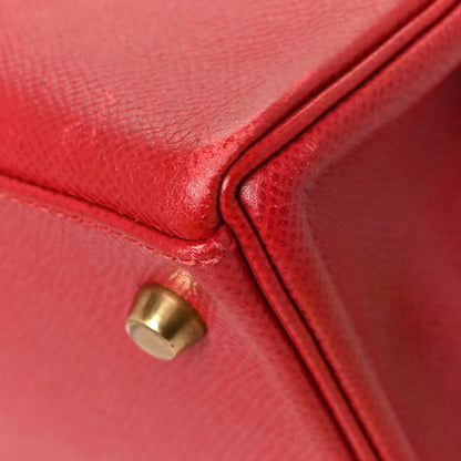 Hermes Courchevel Kelly Retourne 28 Rouge Vif 10 of 13