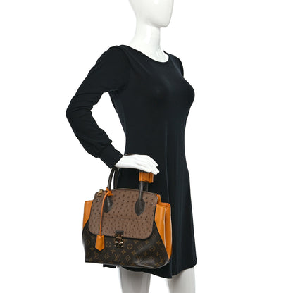 Louis Vuitton Monogram Ostrich Lizard Majestueux PM Yellow 2 of 14
