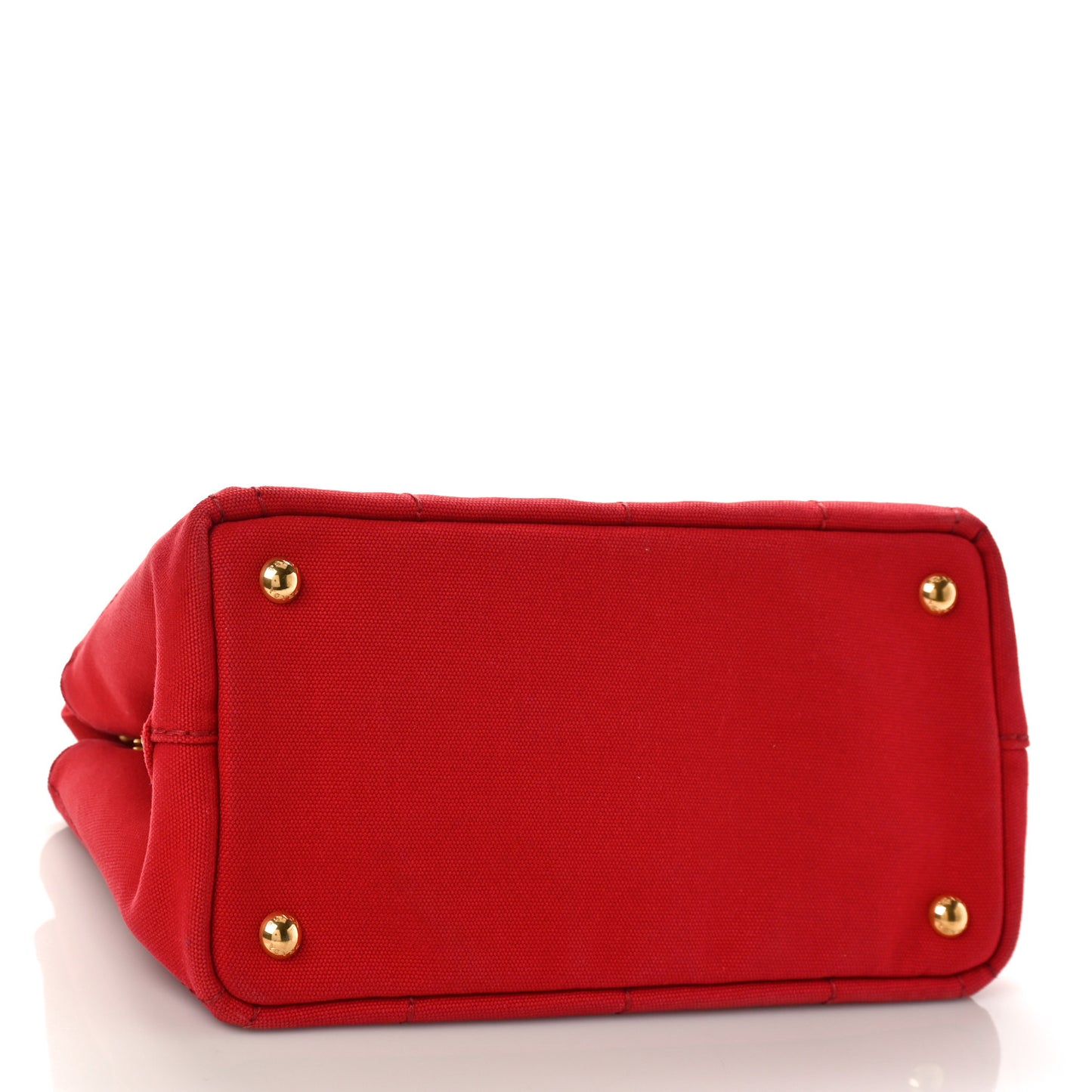 Canapa Small Logo Tote Rosso