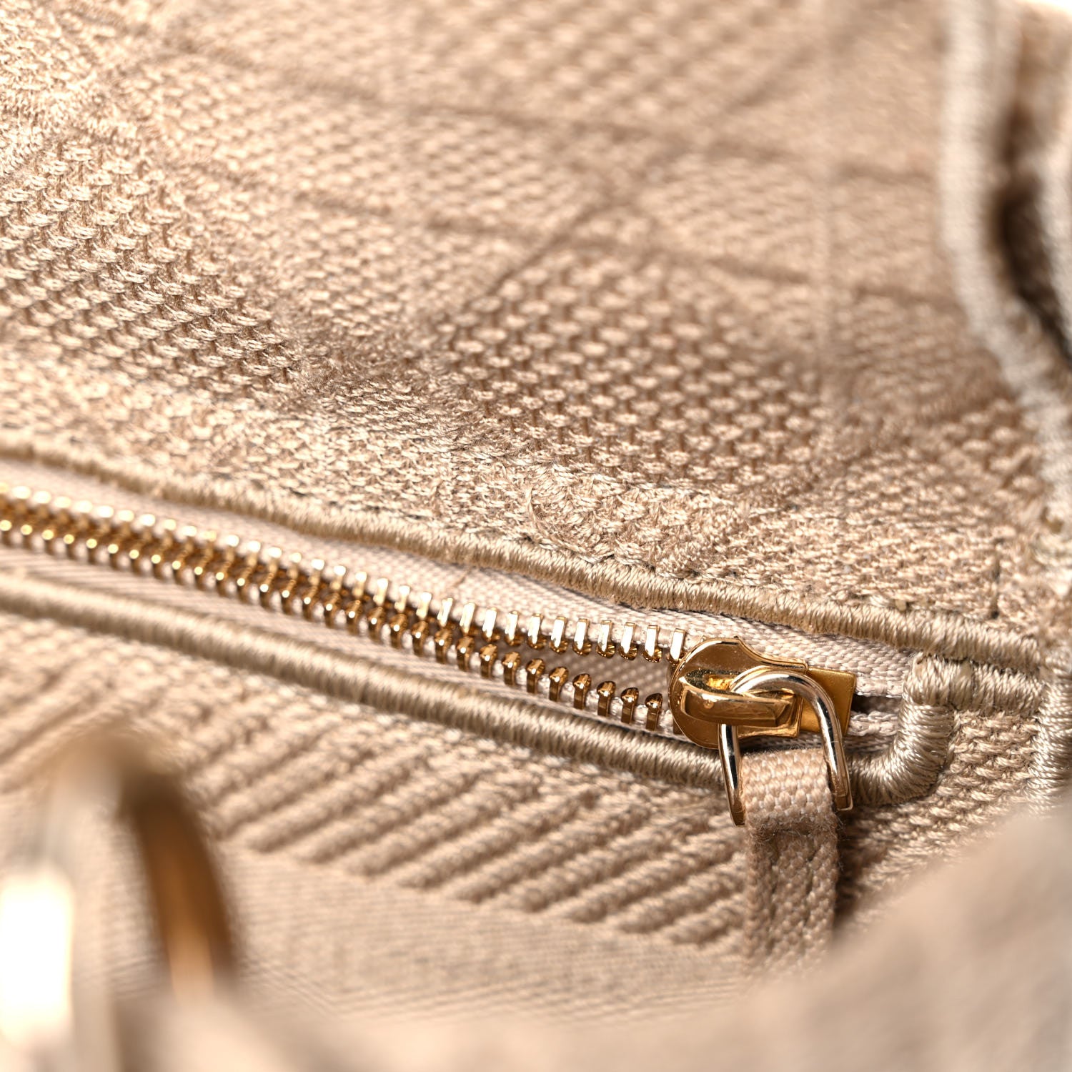 Christian Dior Canvas Embroidered Medium Lady D-Lite Beige 14 of 19