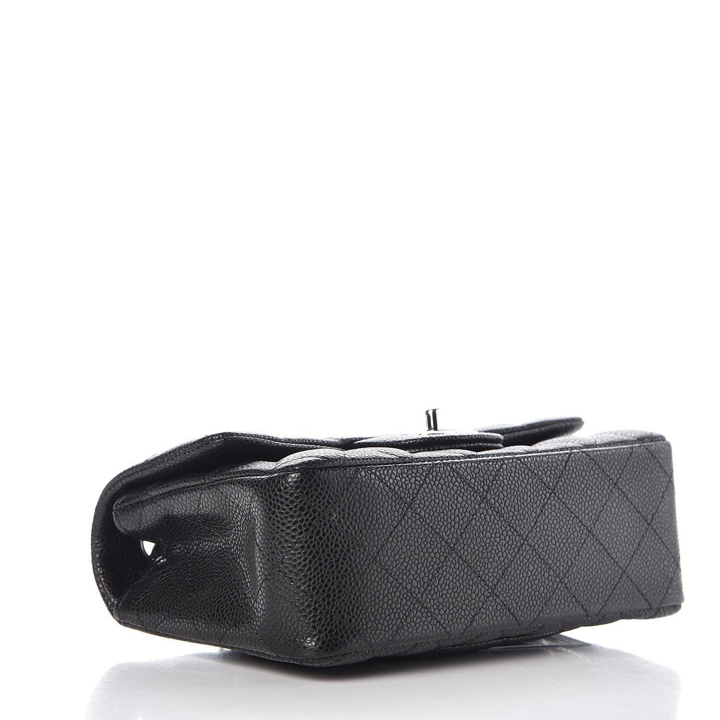 Caviar Quilted Mini Rectangular Flap Black
