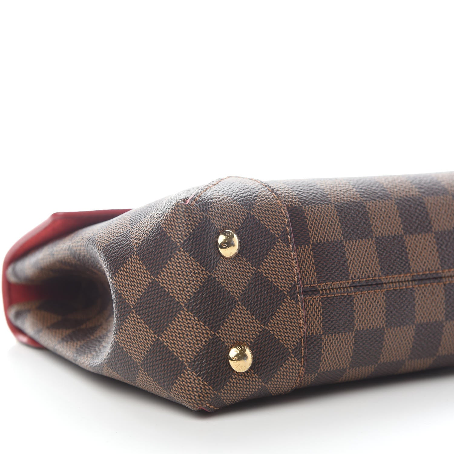 Louis Vuitton Damier Ebene Caissa Clutch Cherry 7 of 9