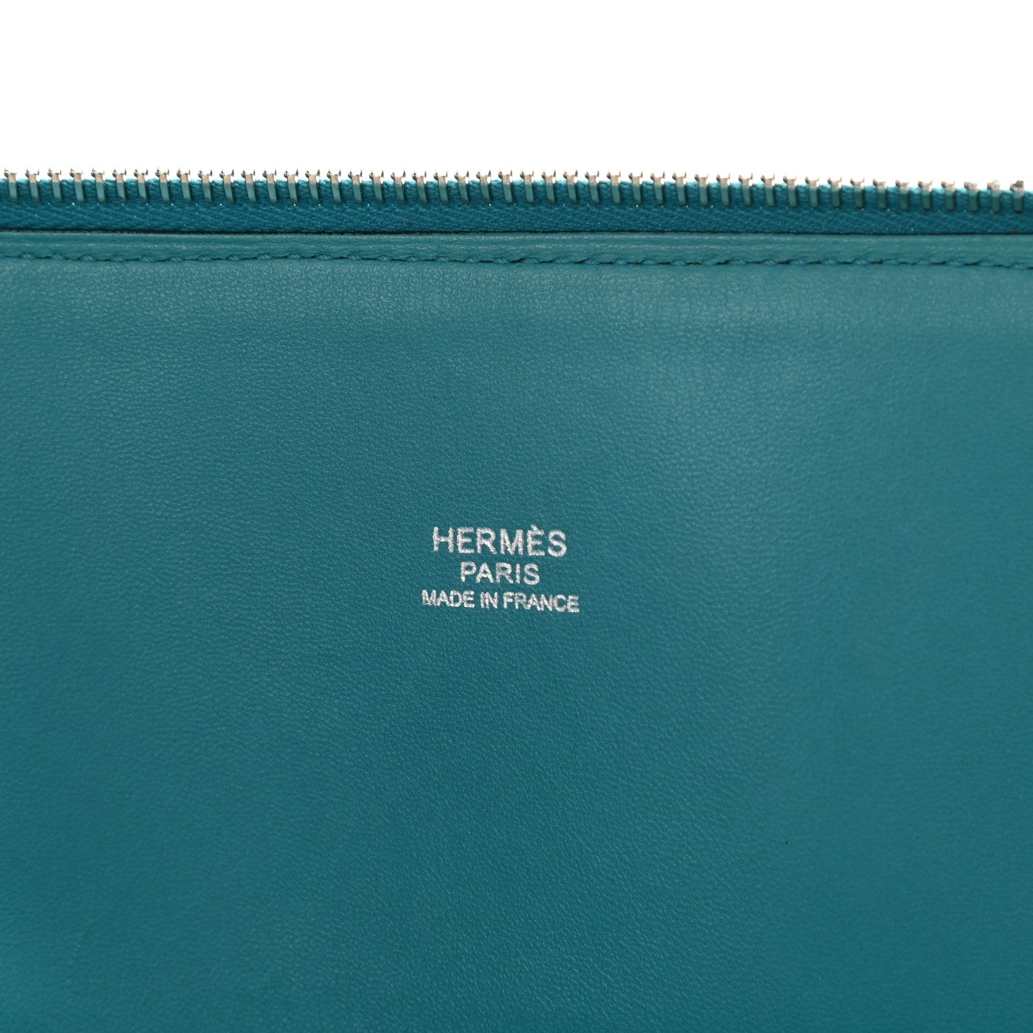 Hermes Taurillon Clemence Bolide 31 Turquoise 6 of 8