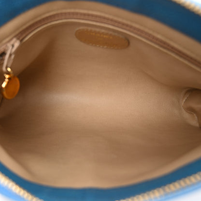 Chanel Caviar Timeless CC Pouch Blue 5 of 7