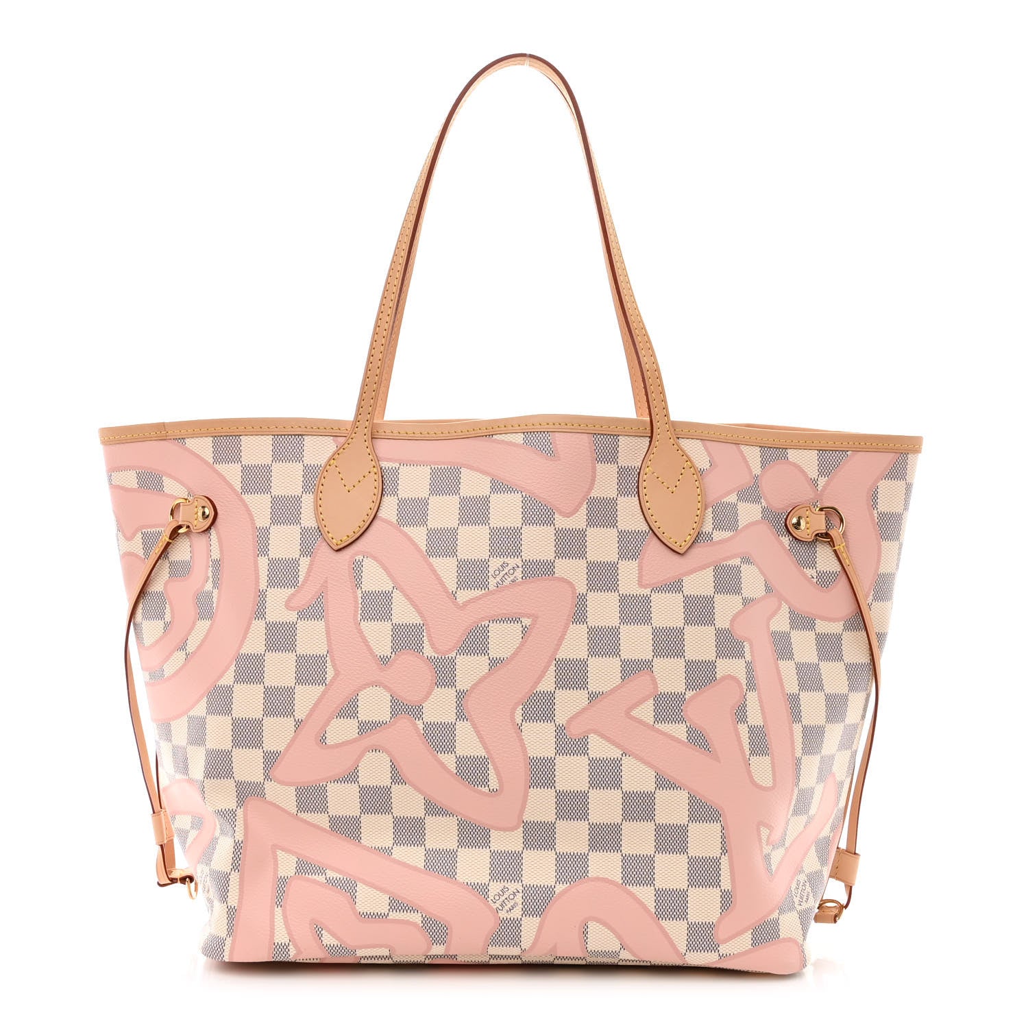 Louis Vuitton Damier Azur Tahitienne Neverfull MM 3 of 13