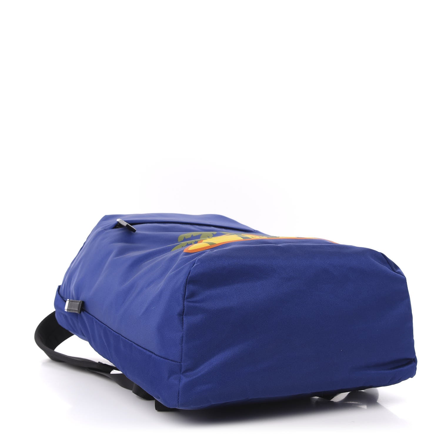Prada Tessuto Nylon Palm Tree Print Day Backpack Bluette 3 of 10
