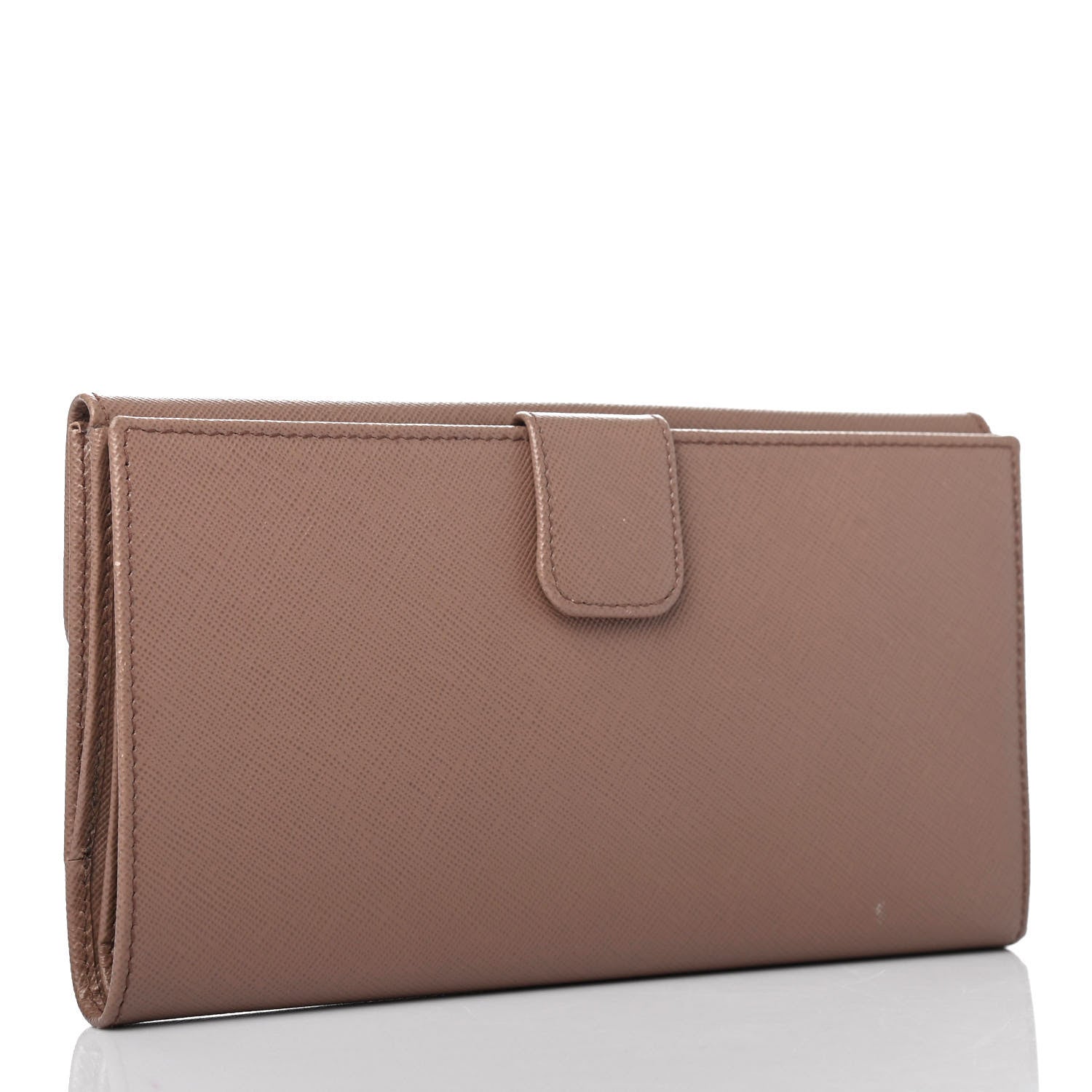Prada Saffiano Flap Wallet Naturale 2 of 4