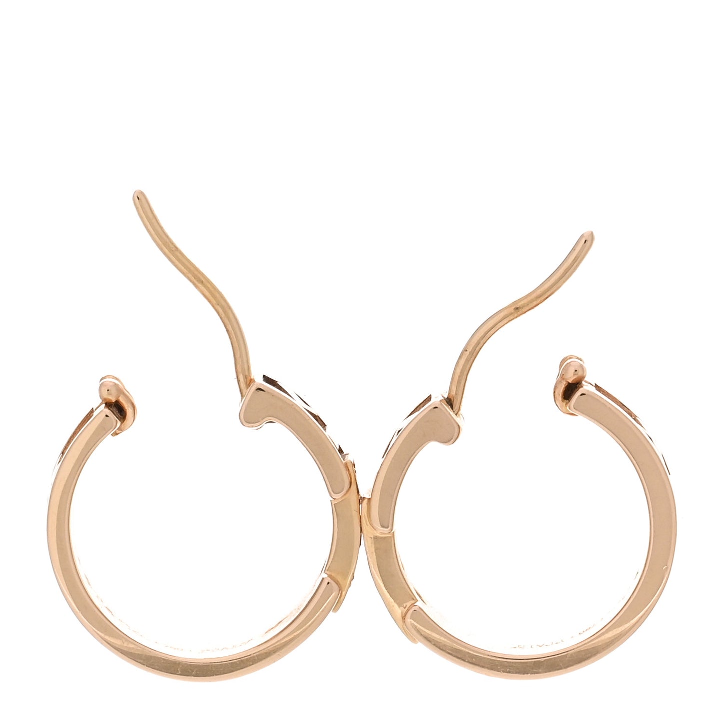 18K Rose Gold Diamond Atlas Hoop Earrings
