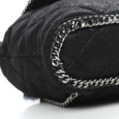Stella McCartney Shaggy Deer Quilted Mini Falabella Backpack Black 7 of 8